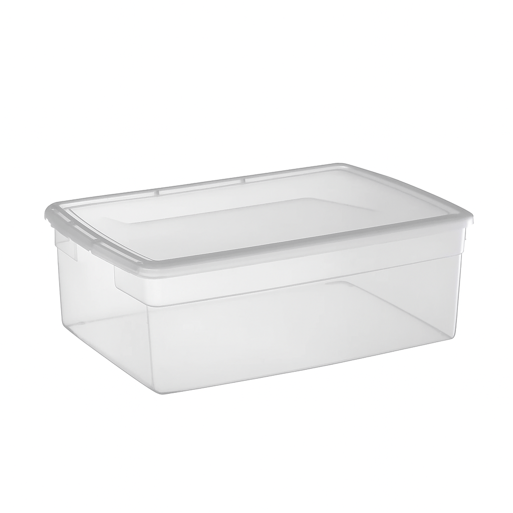TOW Tubb. Clear Storage Box with Lid - 10 L - The Organizing Warehouse