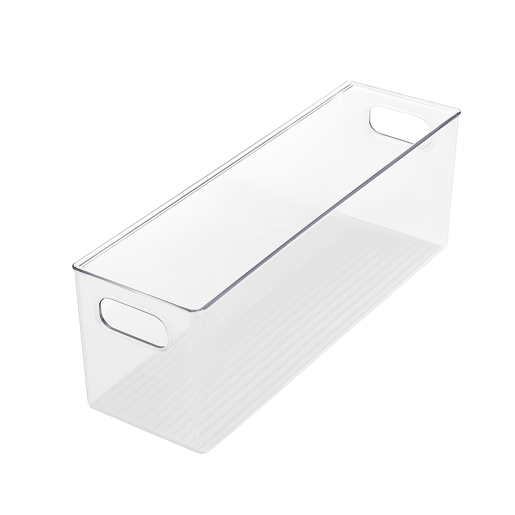TOW Gripp. Clear Kitchen Storage Bin – 35.6×10.2×12.7 cm (14×4×5″) - The Organizing Warehouse