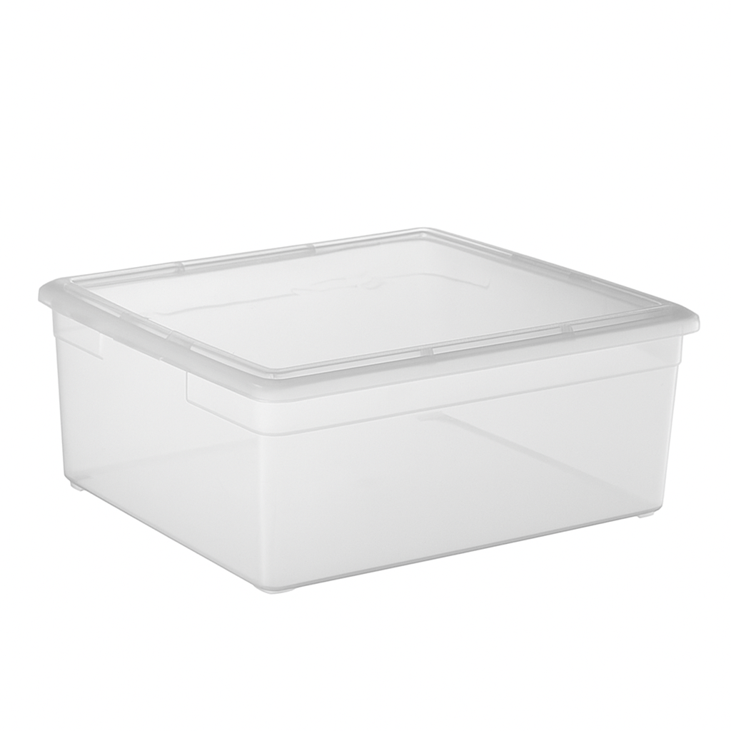 TOW Tubb. Clear Storage Box with Lid - 17 L - The Organizing Warehouse