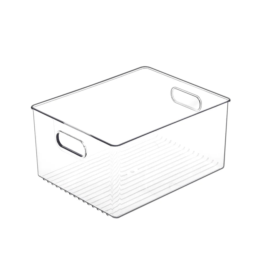 TOW Gripp. Clear Kitchen Storage Bin – 25.4×20.3×12.7 cm (10×8×5″) - The Organizing Warehouse