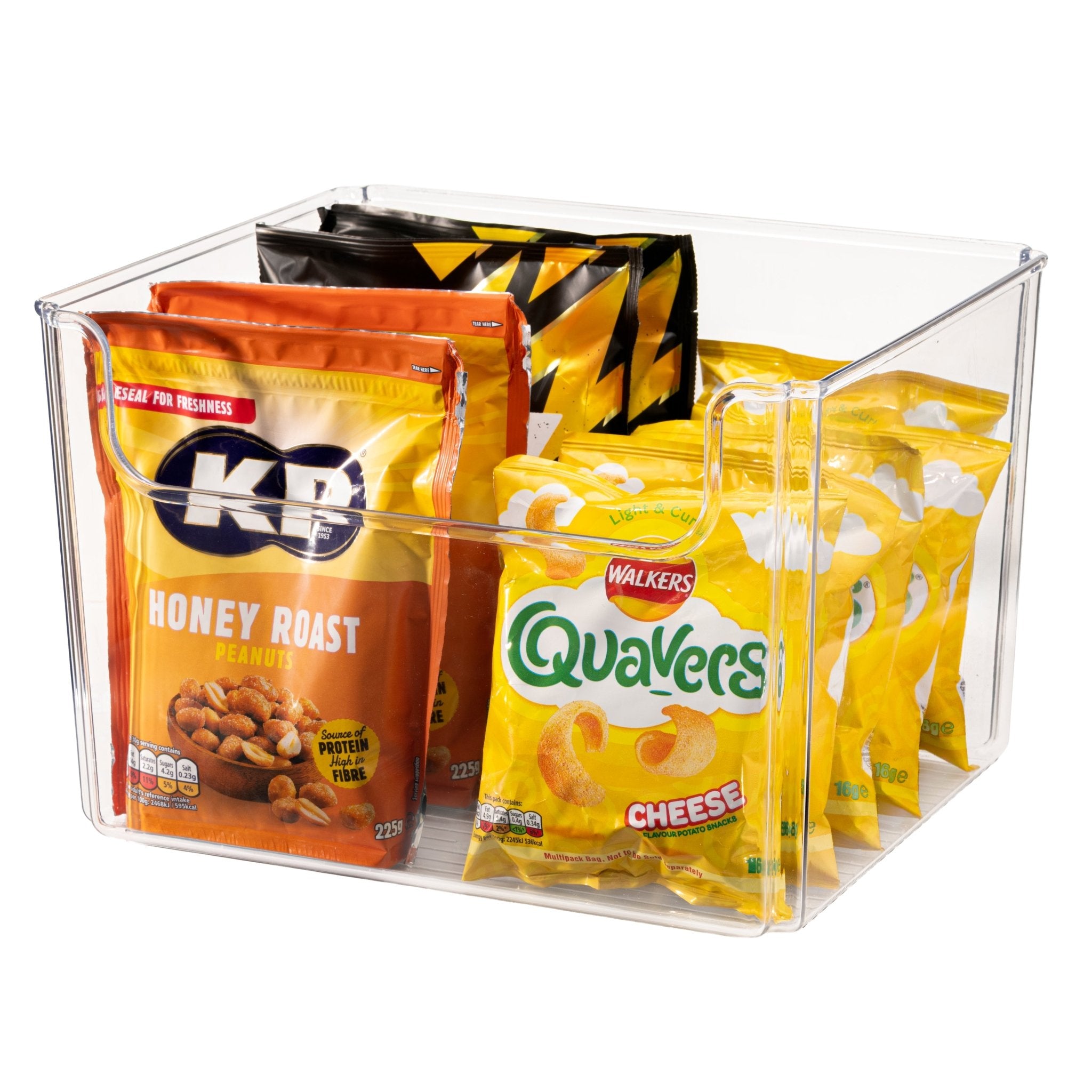 TOW Dipp. Clear Open-Front Storage Bin Large – 30.5×25.4×20.3 cm (12×10×8″) - The Organizing Warehouse