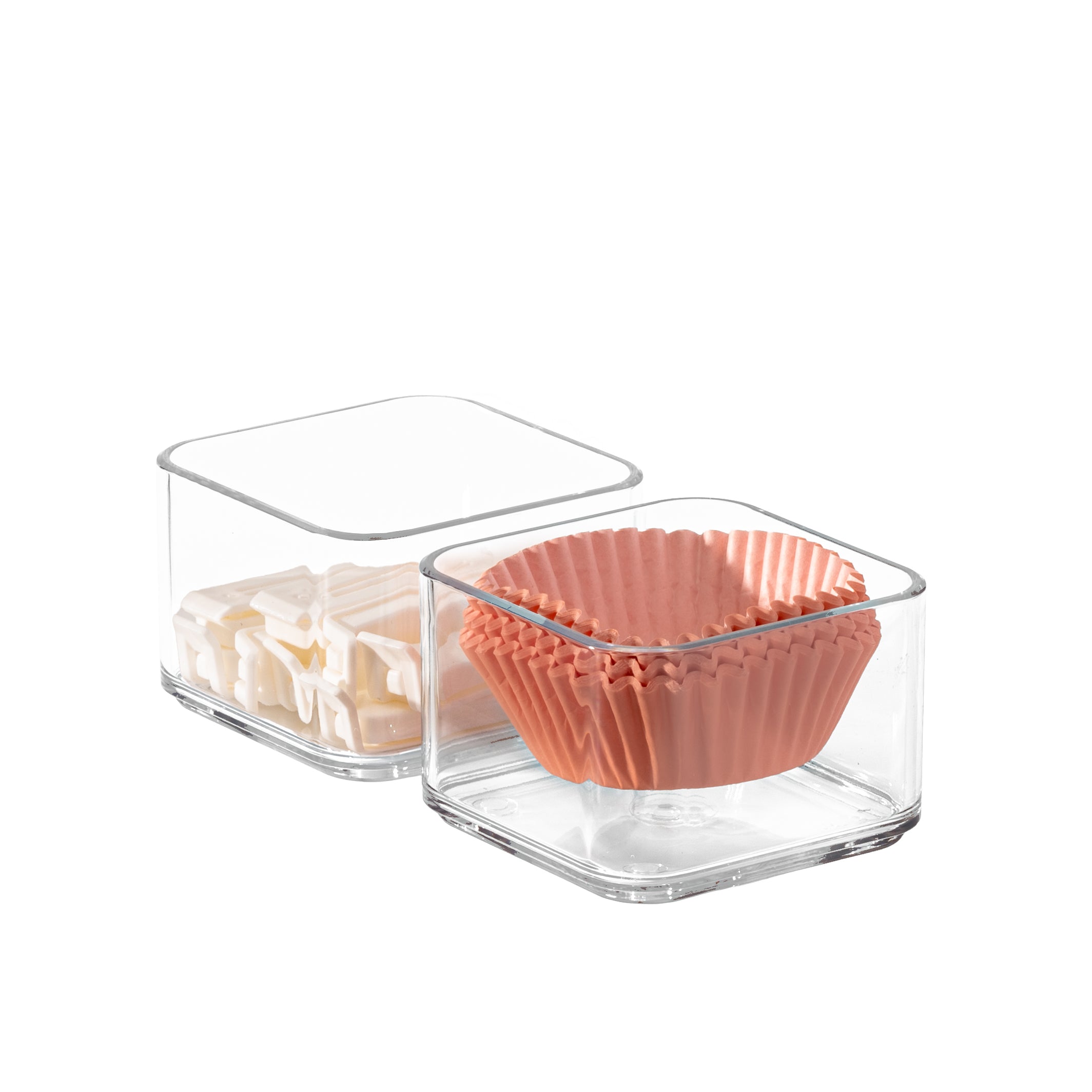 TOW Tainn. Clear Drawer Organiser Mini – 7.6×7.6×5 cm (3×3×2″) - The Organizing Warehouse