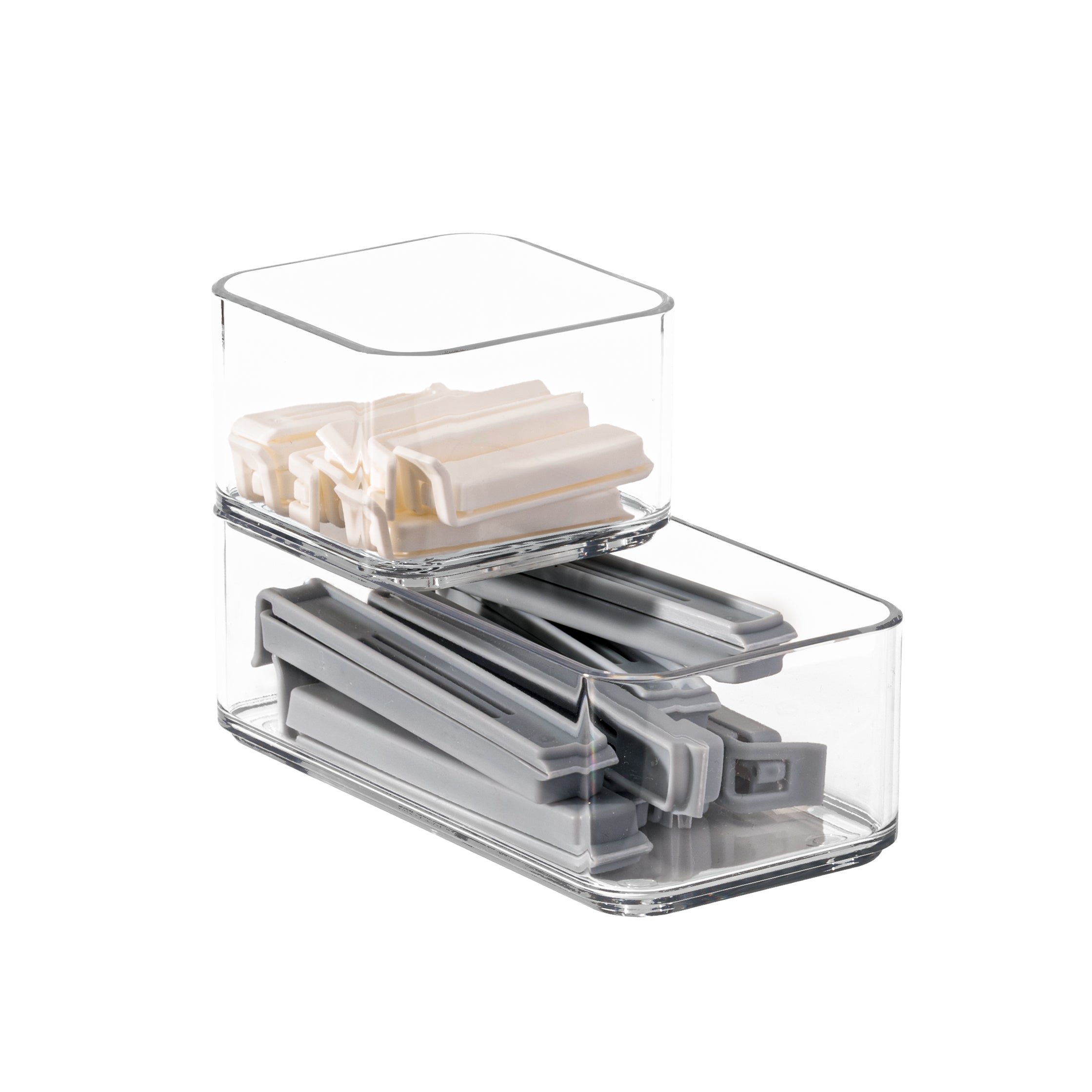 TOW Tainn. Clear Drawer Organiser Narrow – 15.2×7.6×5 cm (6×3×2″) - The Organizing Warehouse