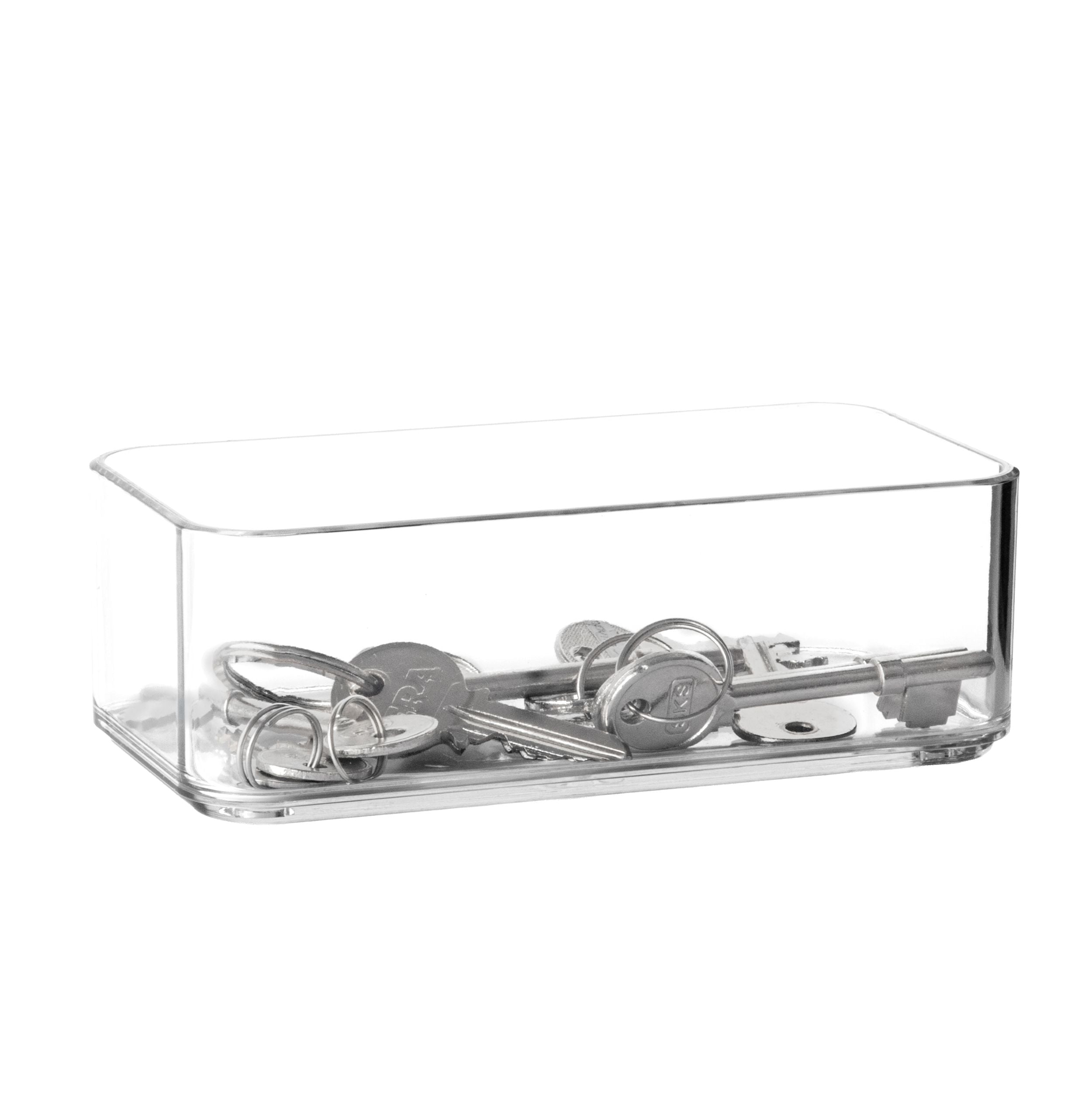 TOW Tainn. Clear Drawer Organiser Narrow – 15.2×7.6×5 cm (6×3×2″) - The Organizing Warehouse