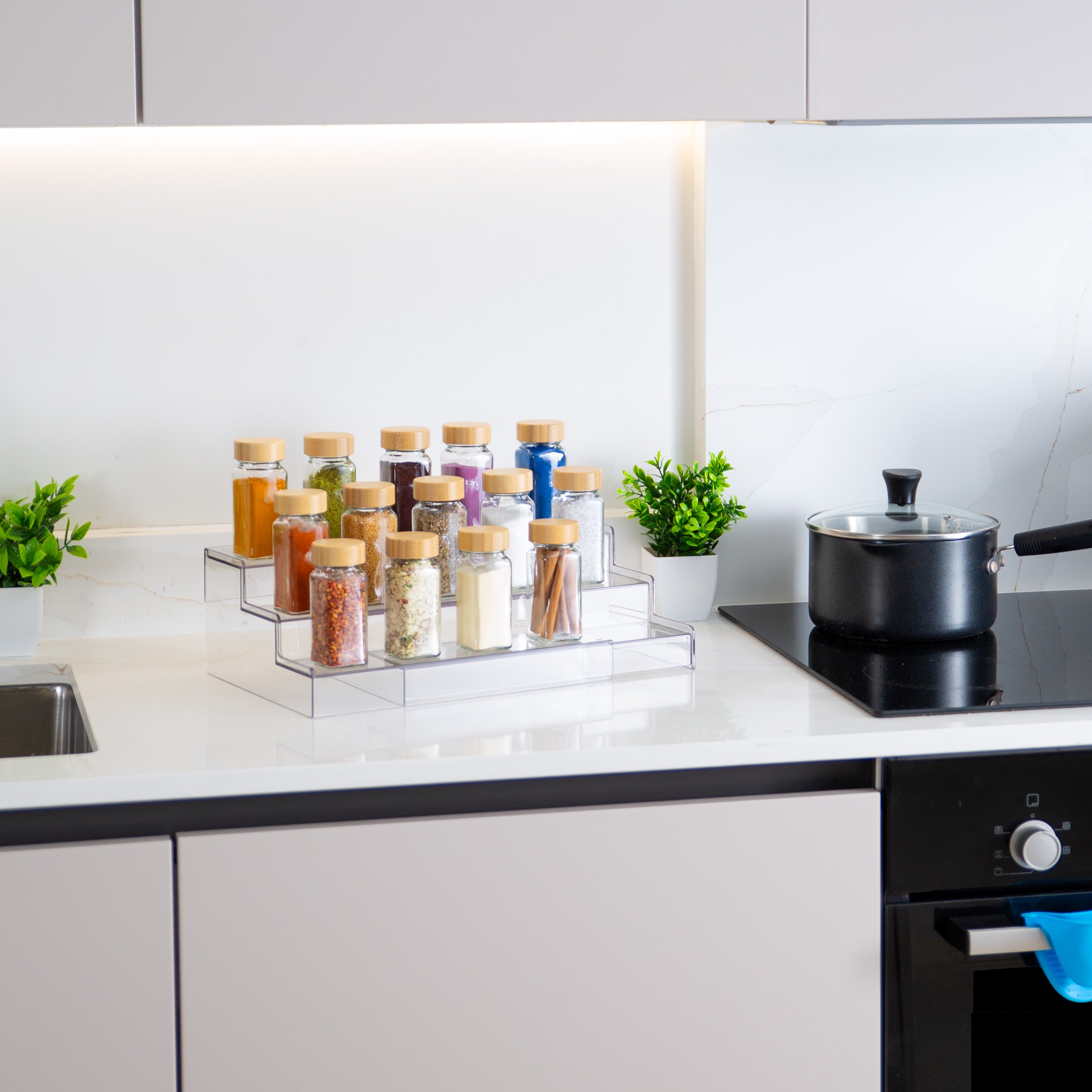 TOW Zagg. 3-Tier Expandable Spice Rack - The Organizing Warehouse