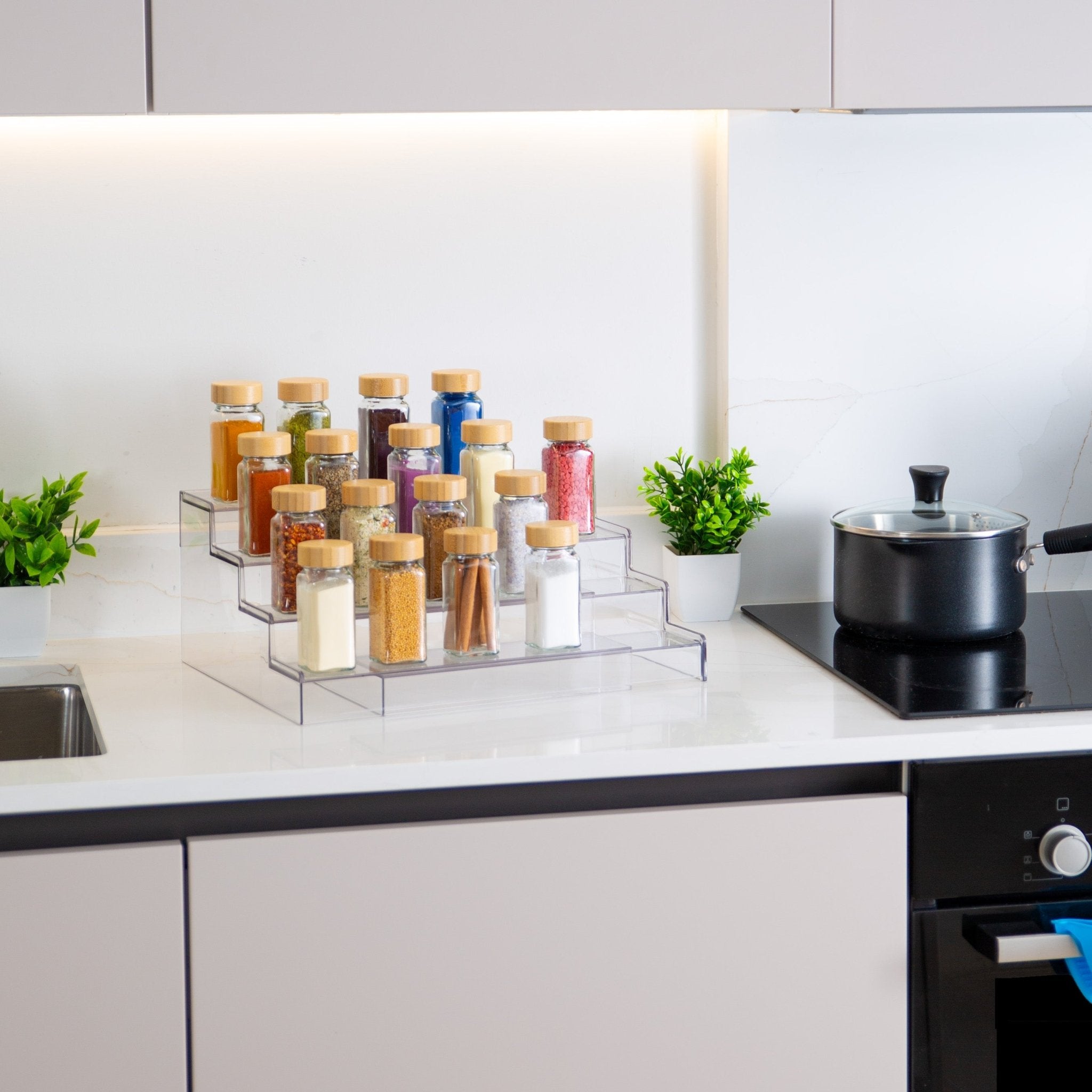 TOW Zagg. 4-Tier Expandable Spice Rack - The Organizing Warehouse