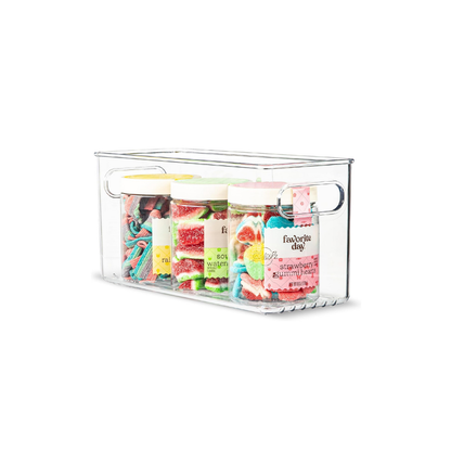 TOW Gripp. Clear Kitchen Storage Bin – 25.4×10.2×12.7 cm (10×4×5″)