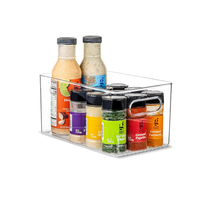 TOW Gripp. Clear Kitchen Storage Bin – 25.4×15.2×12.7 cm (10×6×5″)