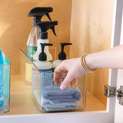 TOW Gripp. Clear Kitchen Storage Bin – 40.6×15.2×12.7 cm (16×6×5″) - The Organizing Warehouse