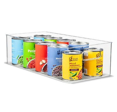 TOW Gripp. Clear Kitchen Storage Bin – 40.6×20.3×12.7 cm (16×8×5″) - The Organizing Warehouse