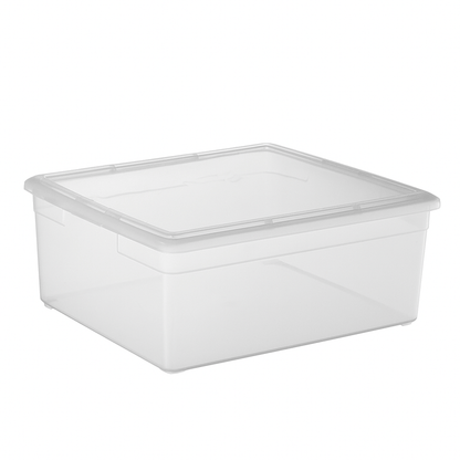 TOW Tubb. Clear Storage Box with Lid - 17 L - The Organizing Warehouse
