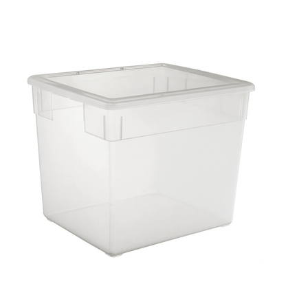 TOW Tubb. Clear Storage Box with Lid - 34 L - The Organizing Warehouse