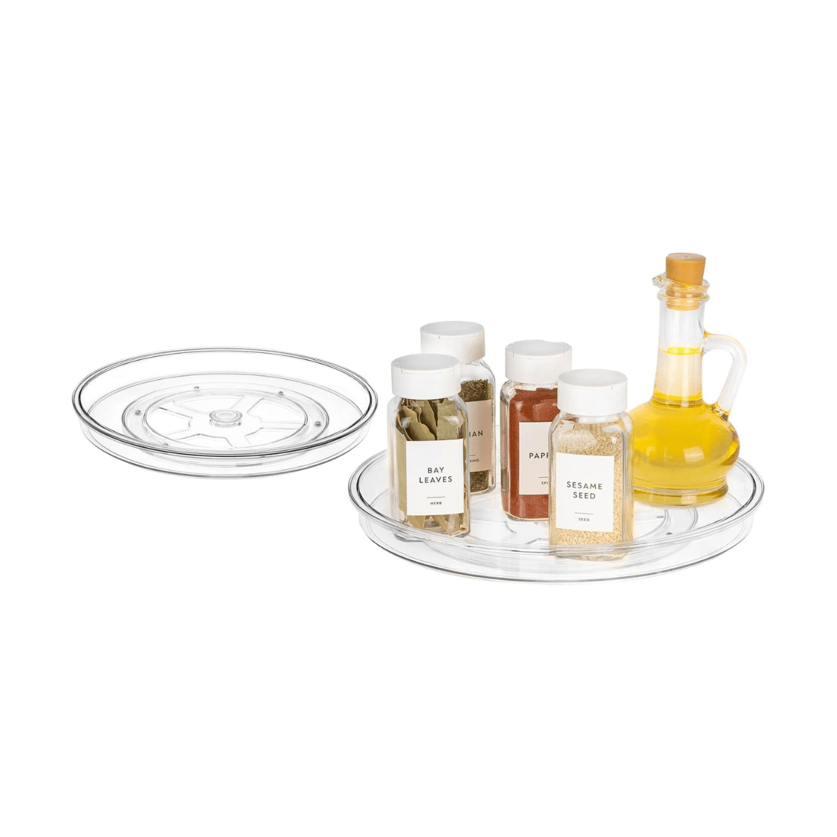TOW Spinn. Clear Lazy Susan Turntable – 28.5 cm (11.1″) - The Organizing Warehouse
