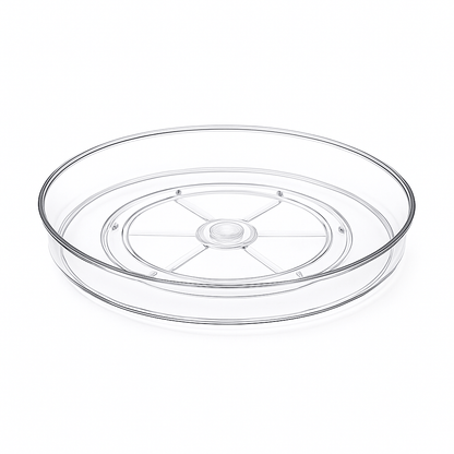 TOW Spinn. Clear Lazy Susan Turntable – 27 cm (10.5″) - The Organizing Warehouse