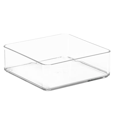 TOW Tainn. Clear Drawer Organiser Square – 15.2×15.2×5 cm (6×6×2″) - The Organizing Warehouse