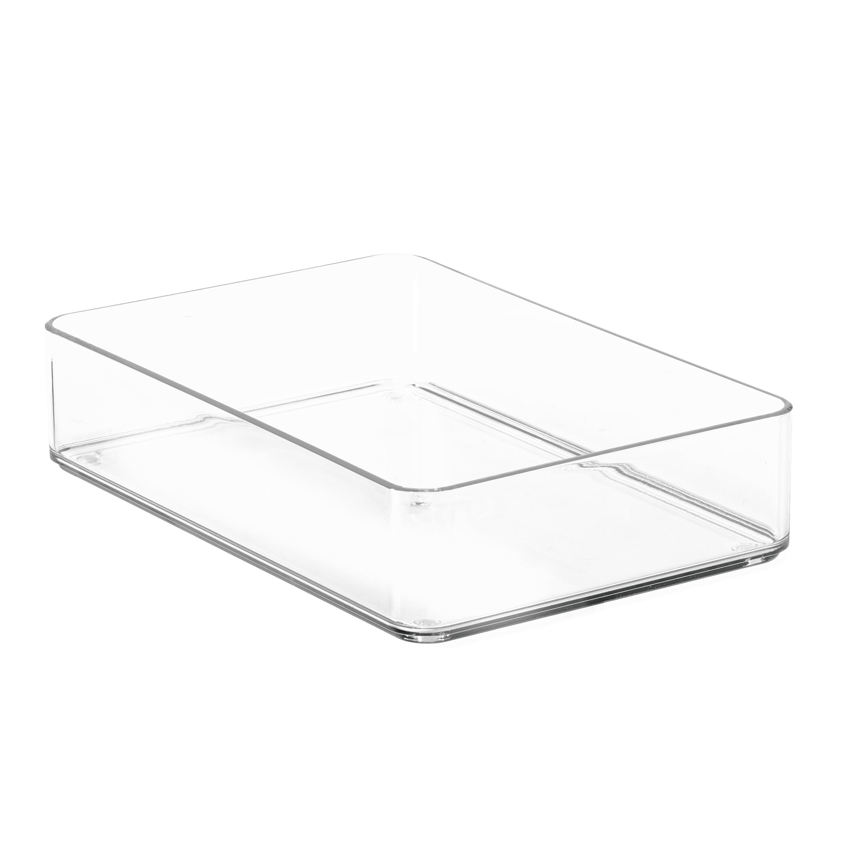 TOW Tainn. Clear Drawer Organiser Medium Rectangle – 22.9×15.2×5 cm (9×6×2″) - The Organizing Warehouse