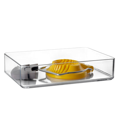 TOW Tainn. Clear Drawer Organiser Medium Rectangle – 22.9×15.2×5 cm (9×6×2″) - The Organizing Warehouse