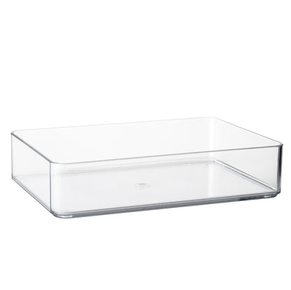 TOW Tainn. Clear Drawer Organiser Medium Rectangle – 22.9×15.2×5 cm (9×6×2″) - The Organizing Warehouse