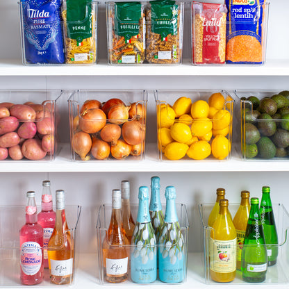 TOW Dipp. Clear Open-Front Storage Bin Medium – 25.4×25.4×20.3 cm (10×10×8″) - The Organizing Warehouse