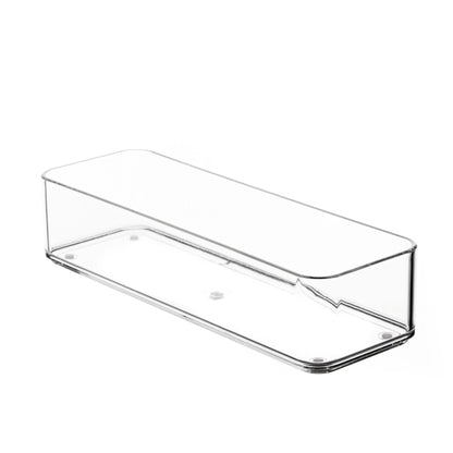 TOW Tainn. Clear Drawer Organiser Long Narrow – 22.9×7.6×5 cm (9×3×2″) - The Organizing Warehouse