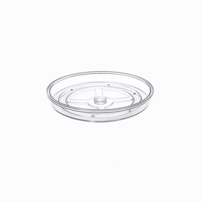TOW Spinn. Clear Lazy Susan Turntable – 24 cm (9.4″) - The Organizing Warehouse