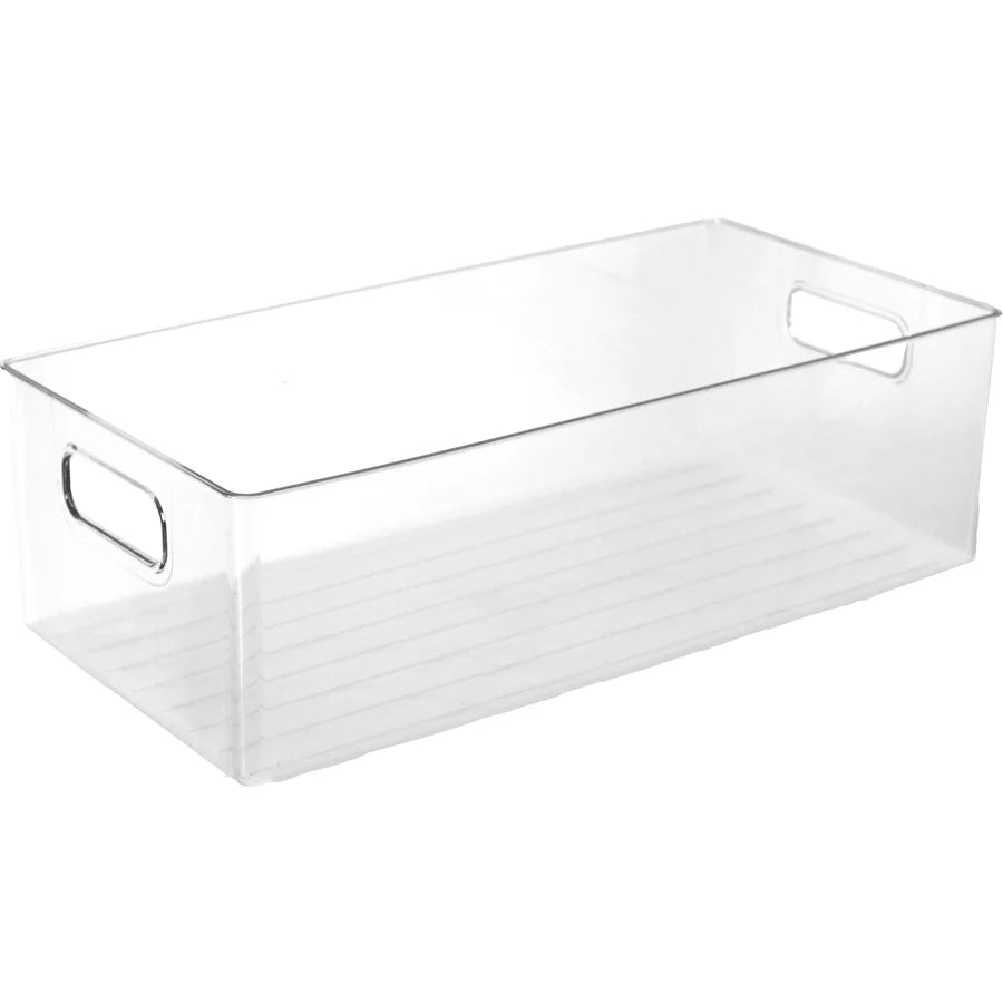 TOW Gripp. Clear Kitchen Storage Bin – 40.6×20.3×12.7 cm (16×8×5″) - The Organizing Warehouse