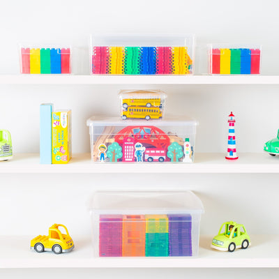 TOW Tubb. Clear Storage Box with Lid - 34 L - The Organizing Warehouse