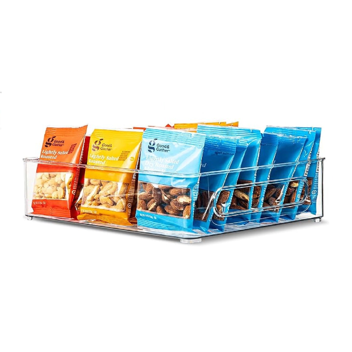 TOW Gripp. Clear Stackable Flat Kitchen Storage Bin – 25.4×20.3×7.6 cm (10×8×3″) - The Organizing Warehouse