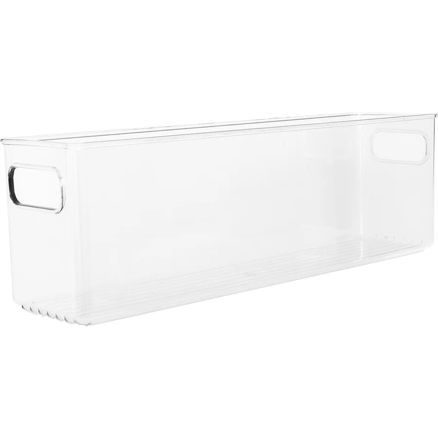 TOW Gripp. Clear Kitchen Storage Bin – 40.6×10.2×12.7 cm (16×4×5″) - The Organizing Warehouse